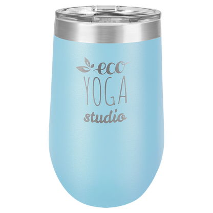 The Pugsecco | 16 oz | Custom Wine Tumbler